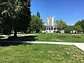 Tarbes university campus with the cafeteria.