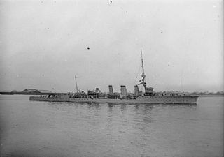 HMS <i>Conquest</i> (1915) Royal Navy C-class light cruiser