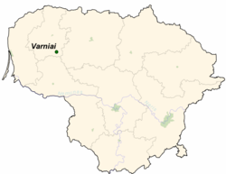 Varniai na mapě