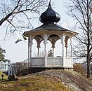 Lusthus vid konferensanläggningen Lovik, Lidingö, 1890-tal.