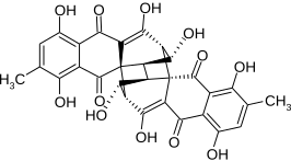 Structuurformule van luteoskyrine