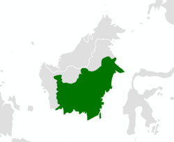 Wilayah Kesultanan Banjar pada masa pemerintahan Sulaiman dari Banjar, 1809.