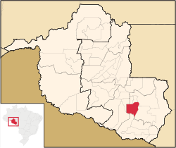 Location in Rondônia state