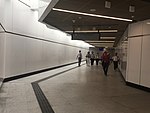 View of the linkway heading towards the Plaza Rakyat LRT station.