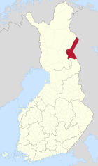 Lage von Salla in Finnland