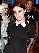 Wednesday Addams at FlameCon 2018.jpg