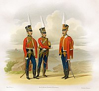 Обер-офицеры и рядовой в парадной форме(1809-1812)