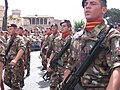 Marins italiens du 1er régiment San Marco à la parade à Rome en 2007.