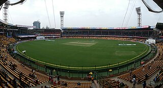 <span class="mw-page-title-main">M. Chinnaswamy Stadium</span> Cricket stadium in Bangalore city, Karnataka, India