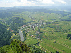 View of the village from the Polish Trzy Korony