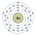 砷的电子層（2, 8, 18, 5）