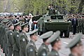 Yeltsin's coffin being taken to the cemetery