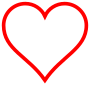 Red line heart icon