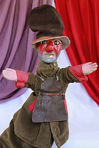 Marionnette de Gafron du Guignol Guérin.