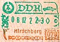 Hirschberg crossing passport stamp.