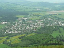 View of the town from Biskupská kupa