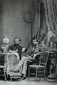 Alberto Henschel (vpravo) a Constantino Barza (1870)