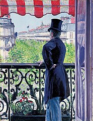 L'Homme au balcon, boulevard Haussmann (1880).