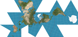 <span class="mw-page-title-main">Dymaxion map</span> Polyhedral compromise map projection