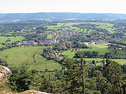 Skyline of Étival-Clairefontaine