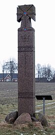 The Sven Grathe-cros, a monument by Thor Lange. Grathestenen.jpg