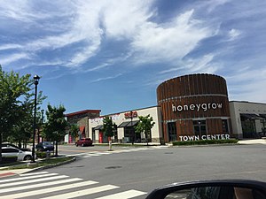 King of Prussia Town Center commercial area near Wegmans