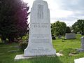 East View of grave marker