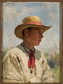 Study of a young boy in a straw hat (1905–1906), National Museum in Warsaw