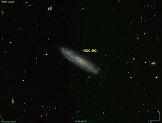 <span class="mw-page-title-main">NGC 493</span> Barred spiral galaxy in the constellation Cetus