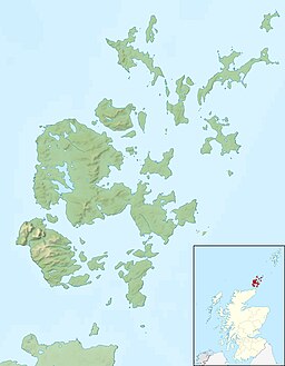 Muckle Water is located in Orkney Islands