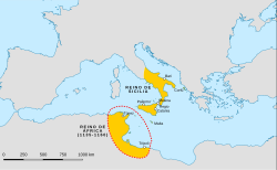 італ. Regno normanno d'Africa: історичні кордони на карті
