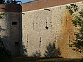 Château de Selles à Cambrai: muraille côté sud et meurtrières.