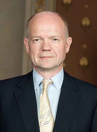 <span class="mw-page-title-main">William Hague</span> British politician and life peer (born 1961)