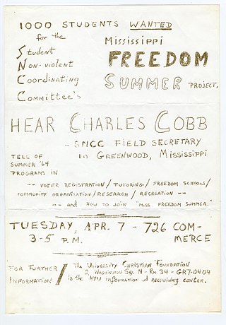 <span class="mw-page-title-main">Freedom Summer</span> 1964 voter registration campaign in the U.S. state of Mississippi