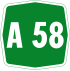 Autostrada A58 shield}}