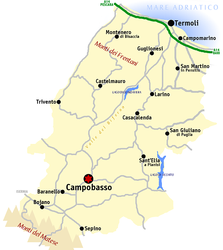 Provincia di Campobasso – Mappa