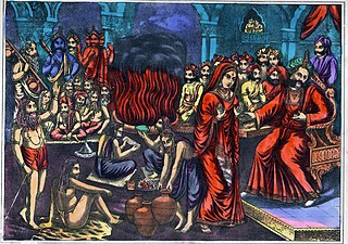 <span class="mw-page-title-main">Daksha yajna</span> Hindu legend of the destruction of King Dakshas sacrifice