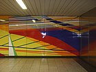 Gerhard Richter & Isa Genzken, Wall-art in underground, Duisburg, 1980–92, trên đĩa men màu