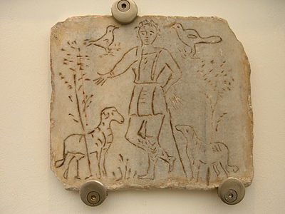 4th-century depiction at the Museum of the Baths of Diocletian, Rome