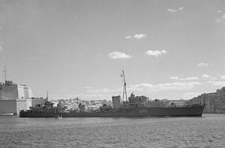 HMS <i>Lively</i> (G40) Destroyer of the Royal Navy