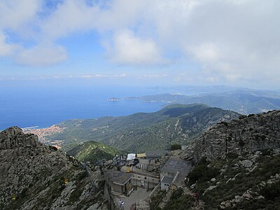 a view to Marciana Marina coast