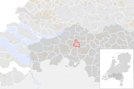 Locatie van de gemeente Dongen (gemeentegrenzen CBS 2016)