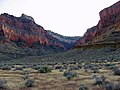 Pollux Temple (upper left), with Sapphire Canyon, from Tonto Trail