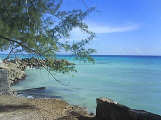 View from southeast coast of Barbados.
