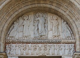 Tímpano de la puerta Miègeville en Saint-Sernin de Toulouse