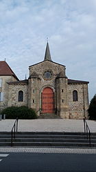 The church in Marcillat-en-Combraille