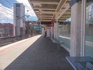 <span class="mw-page-title-main">Berango (Bilbao metro)</span> Rapid transit station in Berango, Basque Country, Spain