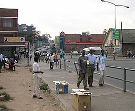 Een straat in Blantyre