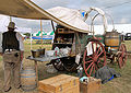 Chuckwagon, used for feeding people in a wagon train or other convey