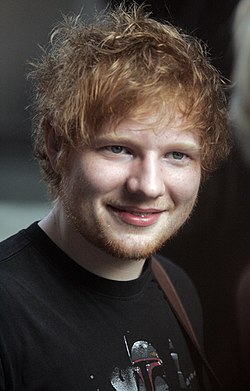 Ed Sheeran holds the chart record:
- by total weeks at number one (41)
- for most singles at number one (5) Ed Sheeran 2013.jpg